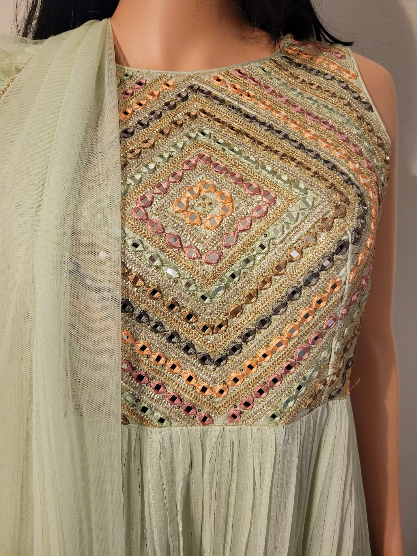 Light Olive Green Gown